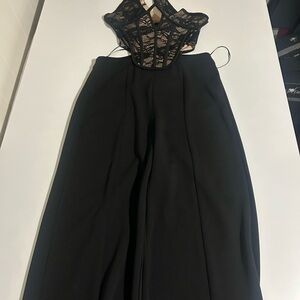 Miss8 Black and Lace Jumpsuit